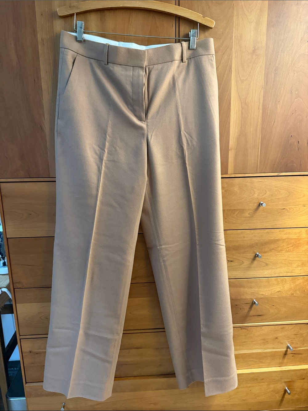 Everlane Wool Women's Tailored Wide-Leg Pants - Beige